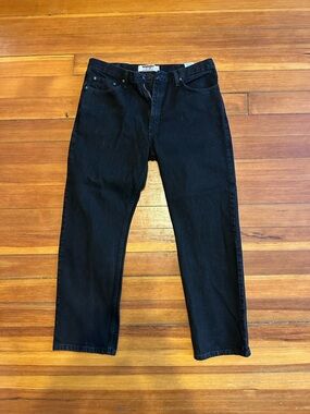 Wrangler Men’s Black Straight Jeans